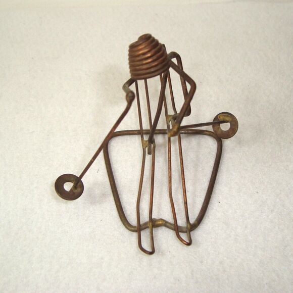 Vintage Rock Creek Metal Craft Art Sculpture Slalom Skier Hansen Idaho - Picture 2 of 6